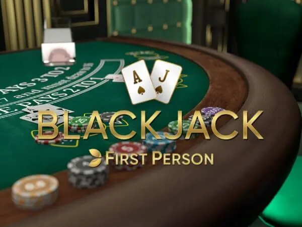 Blackjack First Person spel bij UpSpinz Casino