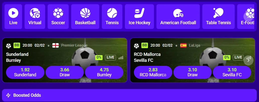 UpSpinz Casino sportweddenschappen en online betting